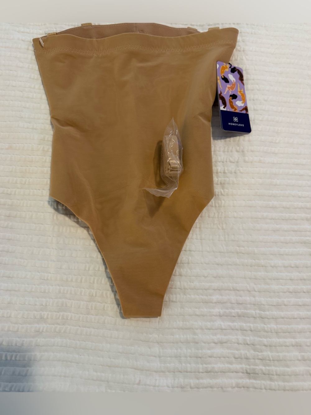 Honeylove Tan High-Waist Shaping Thong NWT 0770